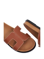 Dune London Tan Brown Regular Fit Loupas Casual Sandals - Image 6 of 6