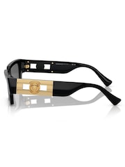 Versace Black 0Ve4459 Rectangle Sunglasses - Image 3 of 5