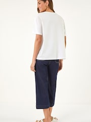 Roman White Lobster Print Top - Image 3 of 5