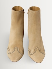 Loeffler Randall Natural Harper Kicked Heel Ankle Boots - Image 4 of 5