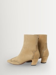 Loeffler Randall Natural Harper Kicked Heel Ankle Boots - Image 5 of 5