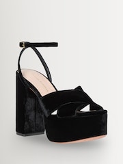 Loeffler Randall Black Loretta Platform Sandals - Image 3 of 5