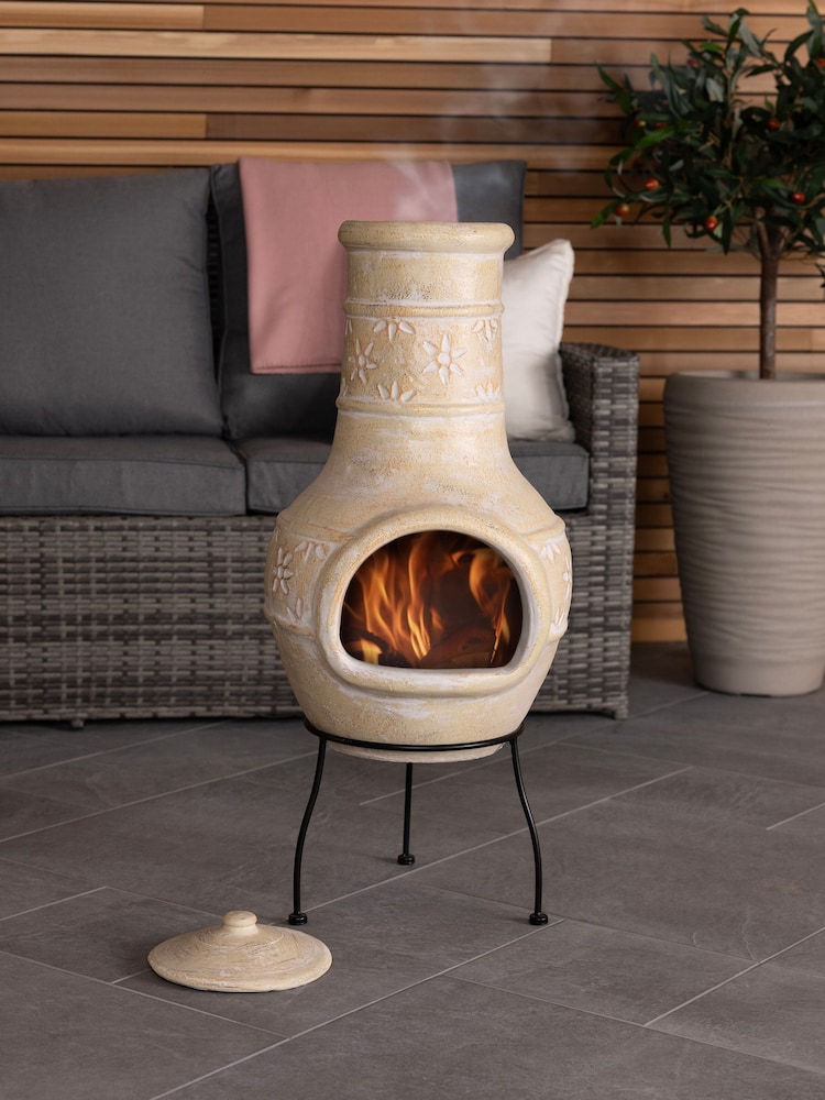 Snug Natural Valencia Clay Garden Chiminea - Image 1 of 6 Snug Natural Valencia Clay Garden Chiminea - Image 1 of 6