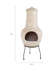 Snug Natural Valencia Clay Garden Chiminea - Image 4 of 6
