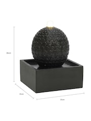 Charles Bentley Grey Arno Sphere Garden Water Feature - Image 6 of 6