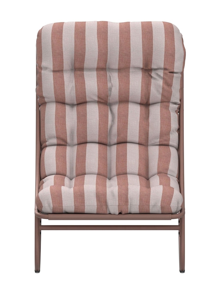 Charles Bentley Terracotta Red Porto Garden Rocking Chair - Image 6 of 6
