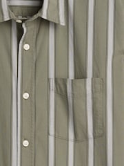 Gap Green stripe Stretch Poplin Shirt - Image 5 of 5