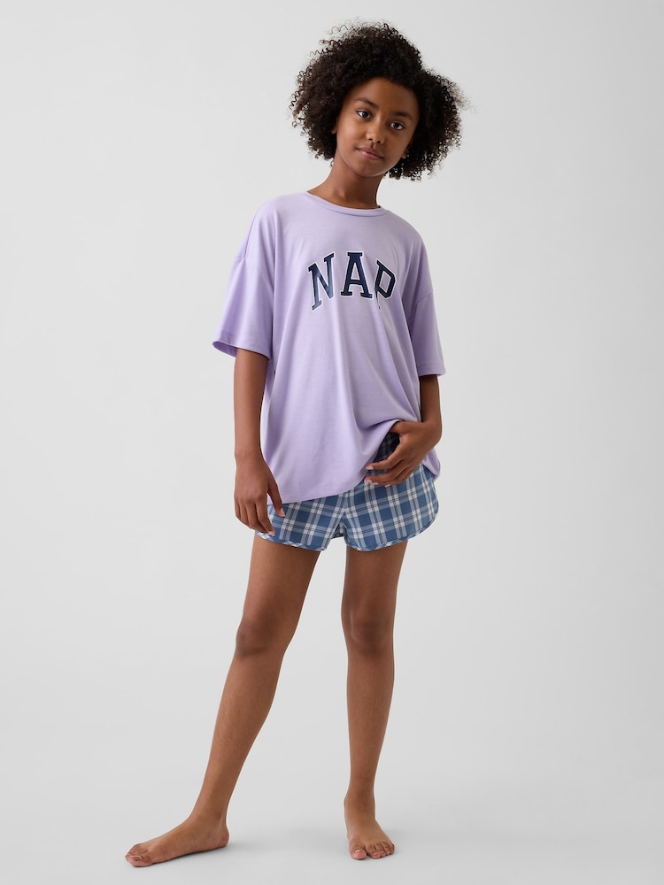 Gap Purple Pyjamas Short Set (5-13yrs) - Image 1 of 4