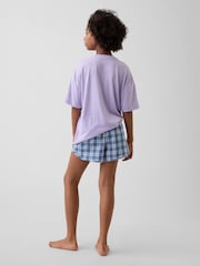 Gap Purple Pyjamas Short Set (5-13yrs) - Image 2 of 4