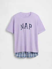 Gap Purple Pyjamas Short Set (5-13yrs) - Image 3 of 4