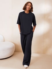 Friends Like These Navy Blue Studio Soft Scuba Short Sleeve T-Shirt - Image 4 of 6