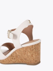 Carvela White Sadie Wedge Wide Fit Flip Flop Sandals - Image 4 of 5