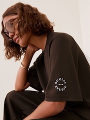 Friends Like These Chocolate Brown Studio Soft Scuba Short Sleeve T-Shirt - Image 3 of 4