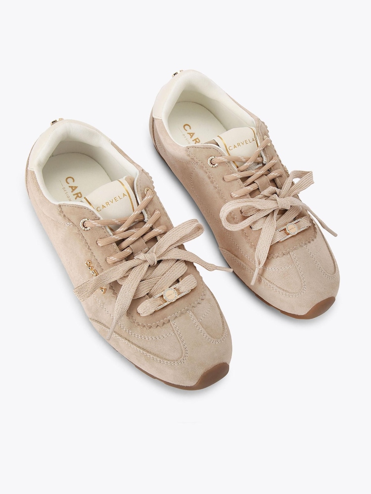 Carvela Cream Tivoli Trainers - Image 2 of 4