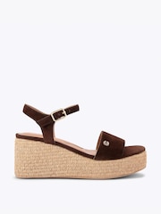 Carvela Brown Portofino Flatform Sandals - Image 1 of 5