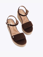 Carvela Brown Portofino Flatform Sandals - Image 2 of 5