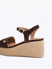 Carvela Brown Portofino Flatform Sandals - Image 4 of 5