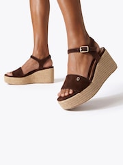 Carvela Brown Portofino Flatform Sandals - Image 5 of 5