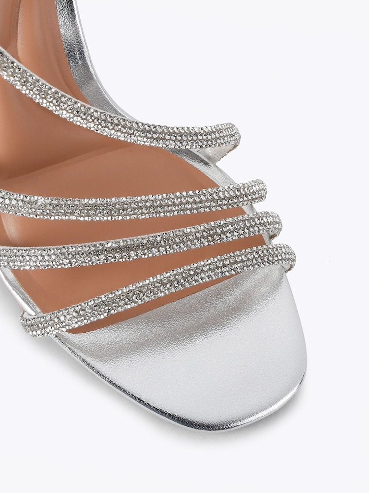 Carvela Silver Standard Fit Paparazza Jewel Heels - Image 5 of 5 Carvela Silver Standard Fit Paparazza Jewel Heels - Image 5 of 5
