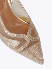 Carvela Gold Fantastico Sling Heels - Image 4 of 5