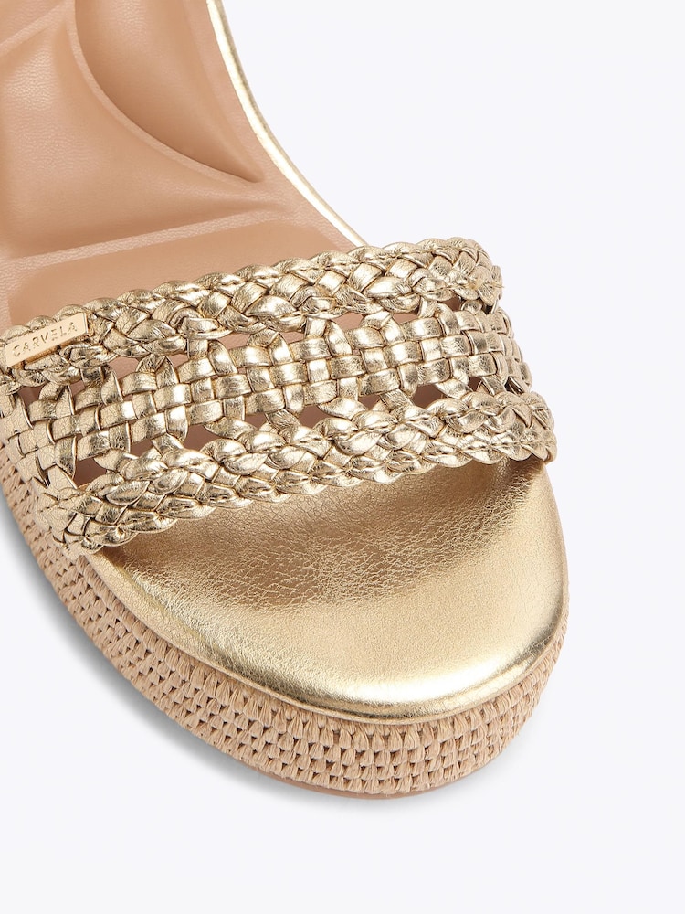Carvela Gold Portofino Flatform Sandals - Image 5 of 5