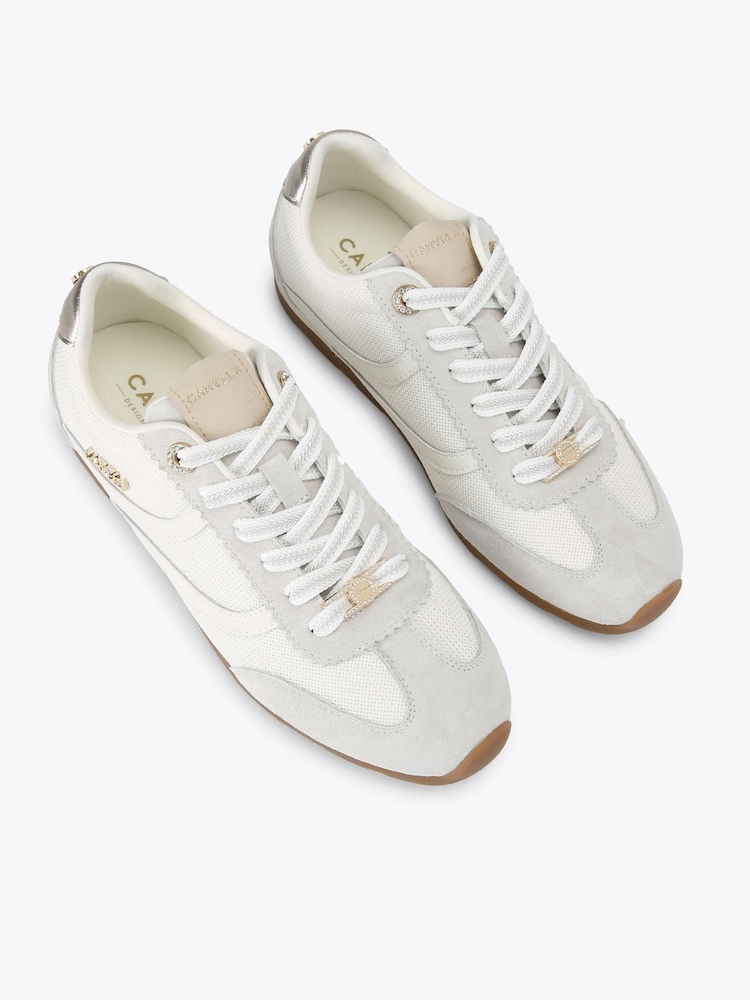 Carvela White Florence Trainers - Image 2 of 4