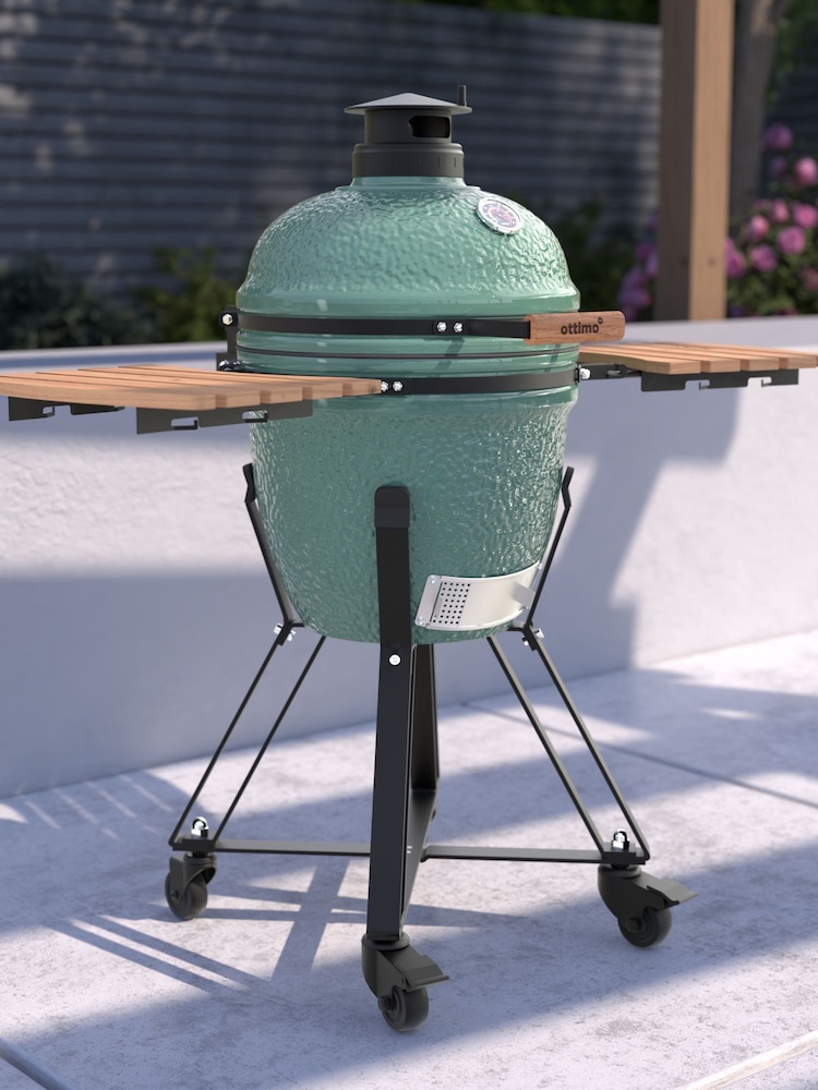 Ottimo Searsmith Green 18 Inch Kamado BBQ - Image 1 of 6
