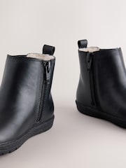 Black Barefoot Leather Chelsea Boots - Image 3 of 5