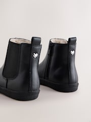 Black Barefoot Leather Chelsea Boots - Image 4 of 5