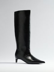 Qara - The Set Knee High Heeled Boots - 8şəkildən 6 şəkil