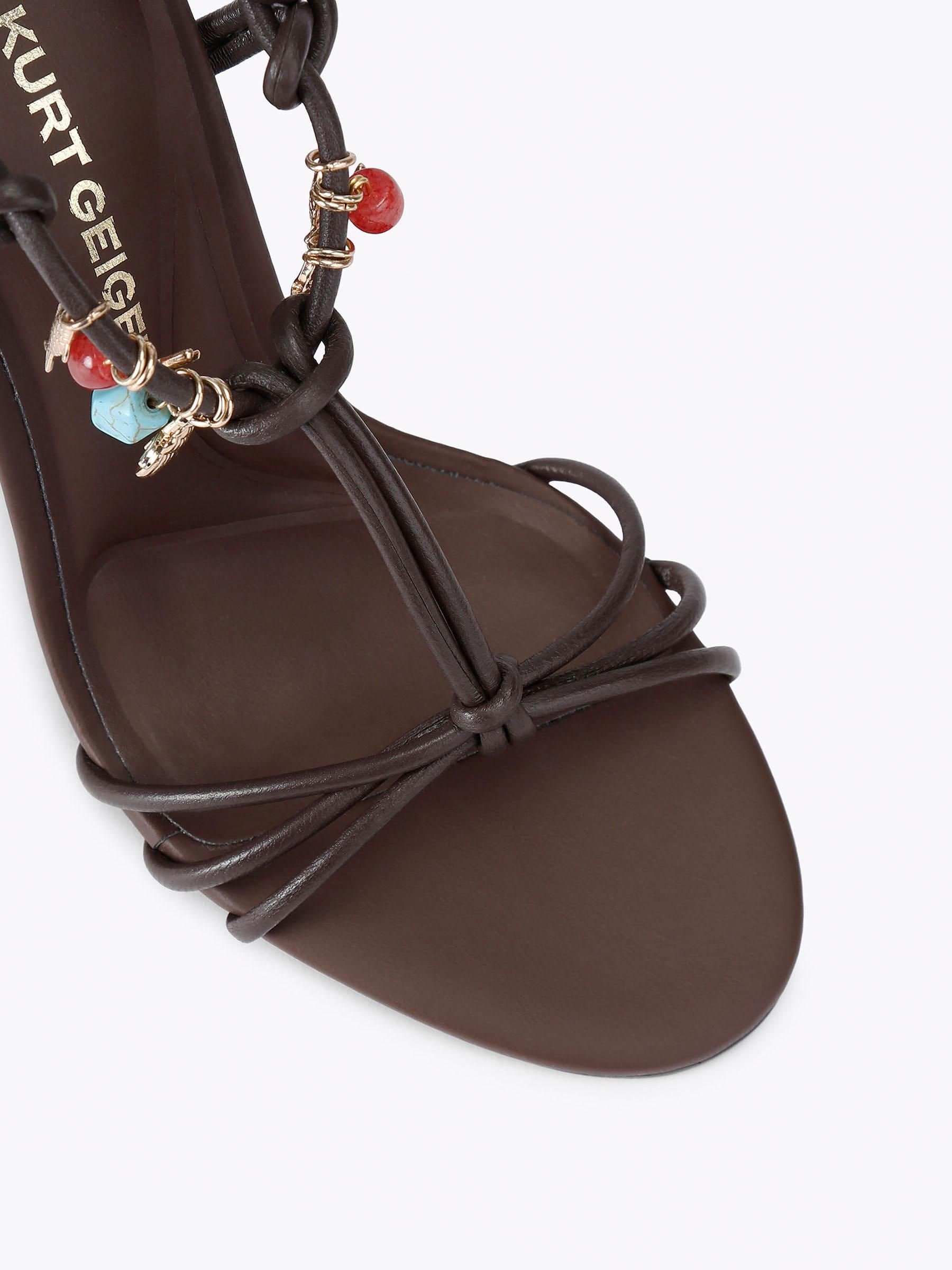 Buy KG Kurt Geiger Brown Roux Heel Sandals from Next USA