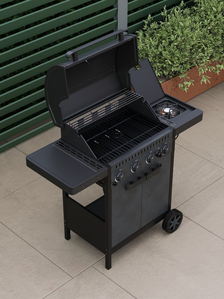 Ottimo Black 4 Burner Gas BBQ - Image 2 of 6