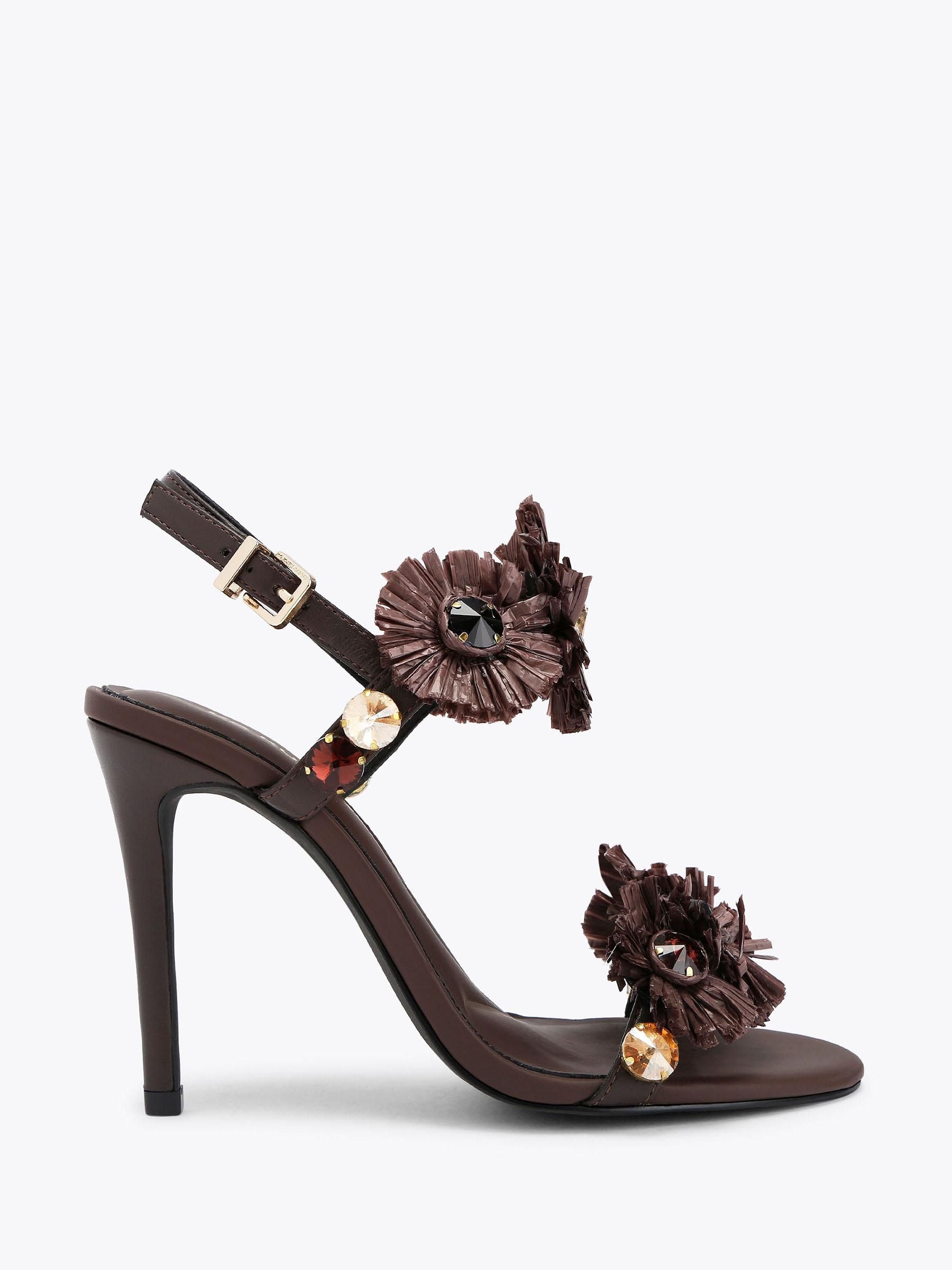 Buy KG Kurt Geiger Brown Roxie Heel Sandals from Next USA
