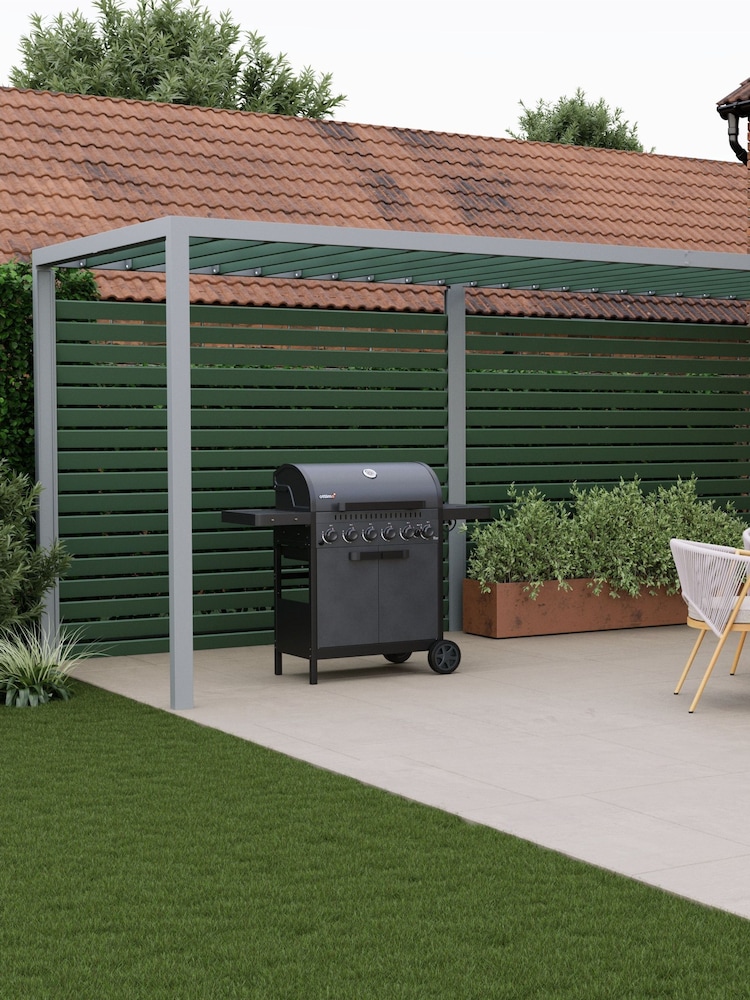 Ottimo Black 6 Burner Gas BBQ - Image 1 of 6