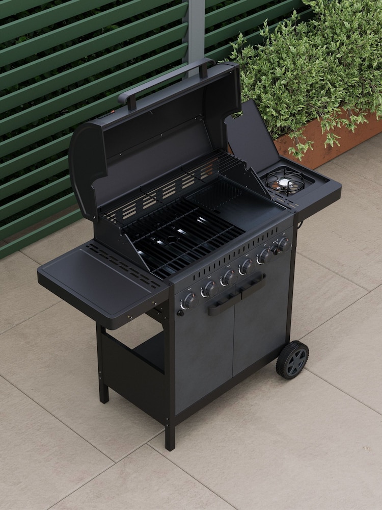 Ottimo Black 6 Burner Gas BBQ - Image 2 of 6