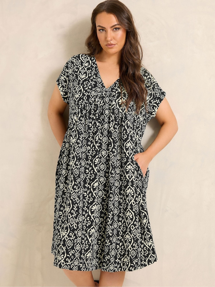 Jersey Crepe Short Dress - Imagen 1 de 5