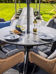 Hartman Tawny Brown Rayo 6 Seat Round Garden Dining Set - Image 2 of 5