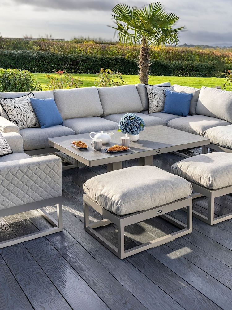 Hartman Moon Grey Maya Rectangular Corner Garden Lounge Set - Image 1 of 5
