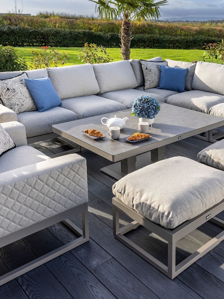 Hartman Moon Grey Maya Rectangular Corner Garden Lounge Set - Image 2 of 5