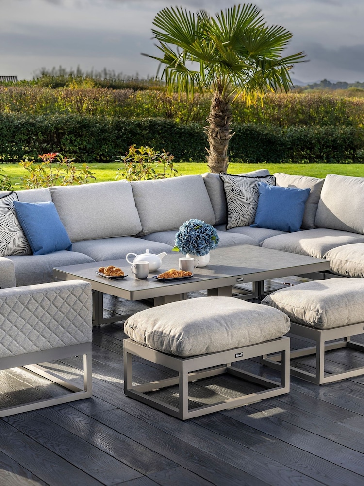Hartman Moon Grey Maya Rectangular Corner Garden Lounge Set - Image 5 of 5