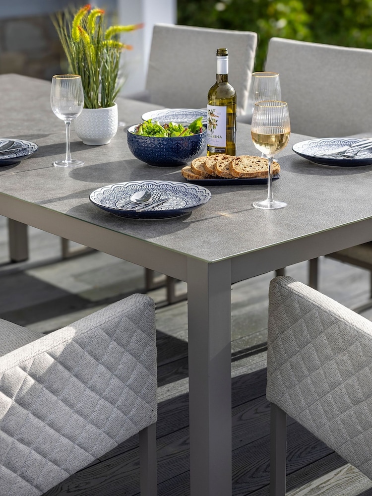 Hartman Moon Grey Maya 8 Seat Rectangular Garden Dining Set - Image 2 of 6