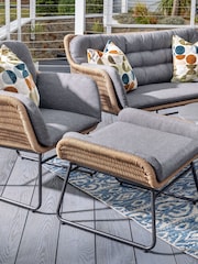 Hartman Tawny Brown Rayo 2 Seat Garden Lounge Set - Image 3 of 5
