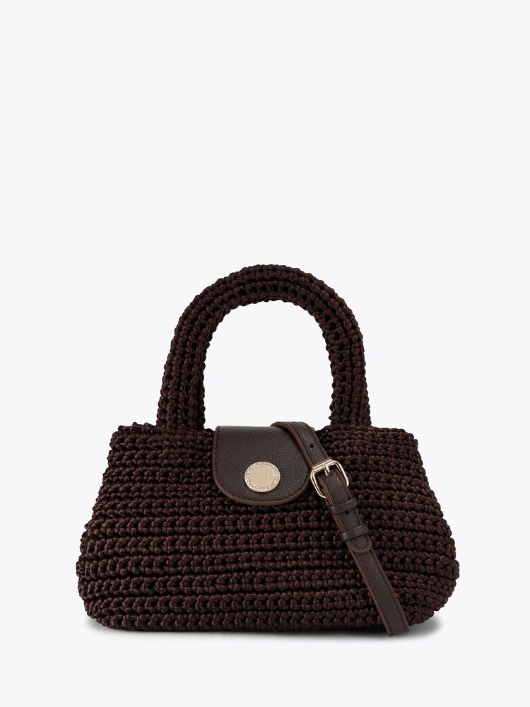Carvela Dark Brown Cheska Top Handle Bag - Image 1 of 4 Carvela Dark Brown Cheska Top Handle Bag - Image 1 of 4