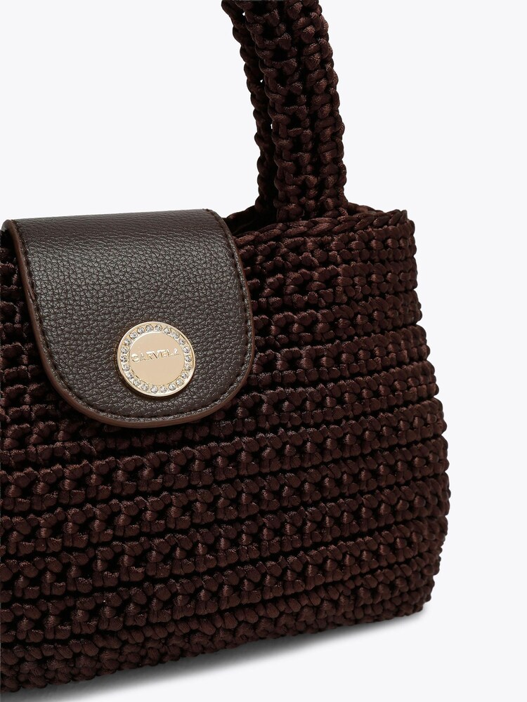 Carvela Dark Brown Cheska Top Handle Bag - Image 4 of 4 Carvela Dark Brown Cheska Top Handle Bag - Image 4 of 4