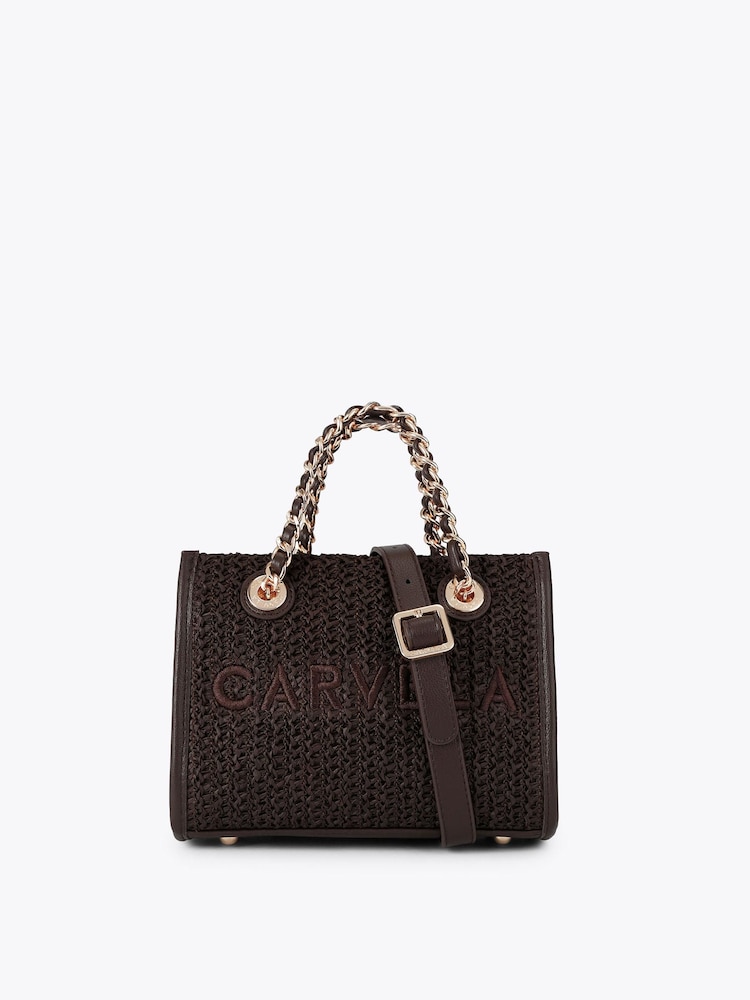 Carvela Brown Sorrento Mirco Raffia Bag - Image 1 of 4