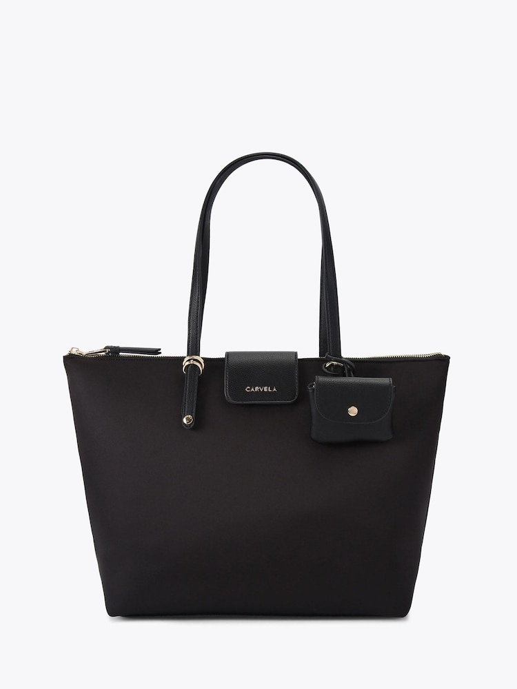 Carvela Black Marcela Nylon Tote Bag - Image 1 of 5 Carvela Black Marcela Nylon Tote Bag - Image 1 of 5