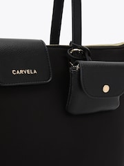 Carvela Black Marcela Nylon Tote Bag - Image 4 of 5