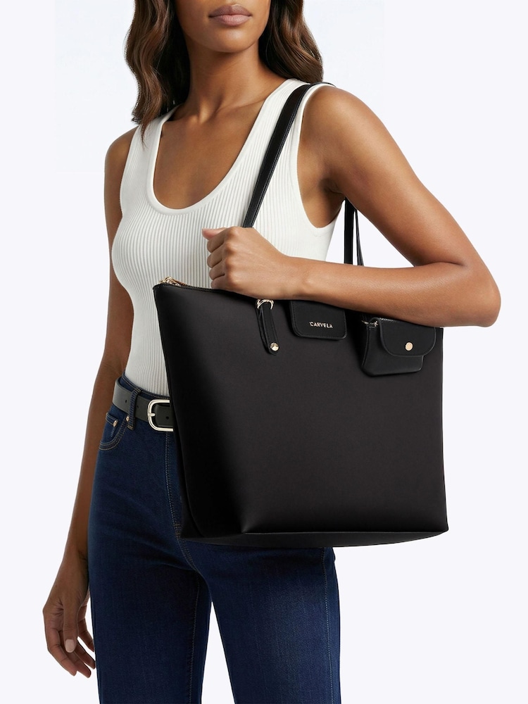 Carvela Black Marcela Nylon Tote Bag - Image 5 of 5 Carvela Black Marcela Nylon Tote Bag - Image 5 of 5