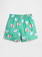 Gap Green Print Swim Trunks (6mths-5yrs) (6mths-5yrs) - Image 2 of 3