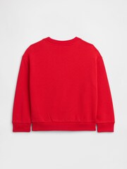 Gap Red Logo Relaxed Crew Neck Sweatshirt (6mths-5yrs) (6mths-5yrs) - Image 2 of 3